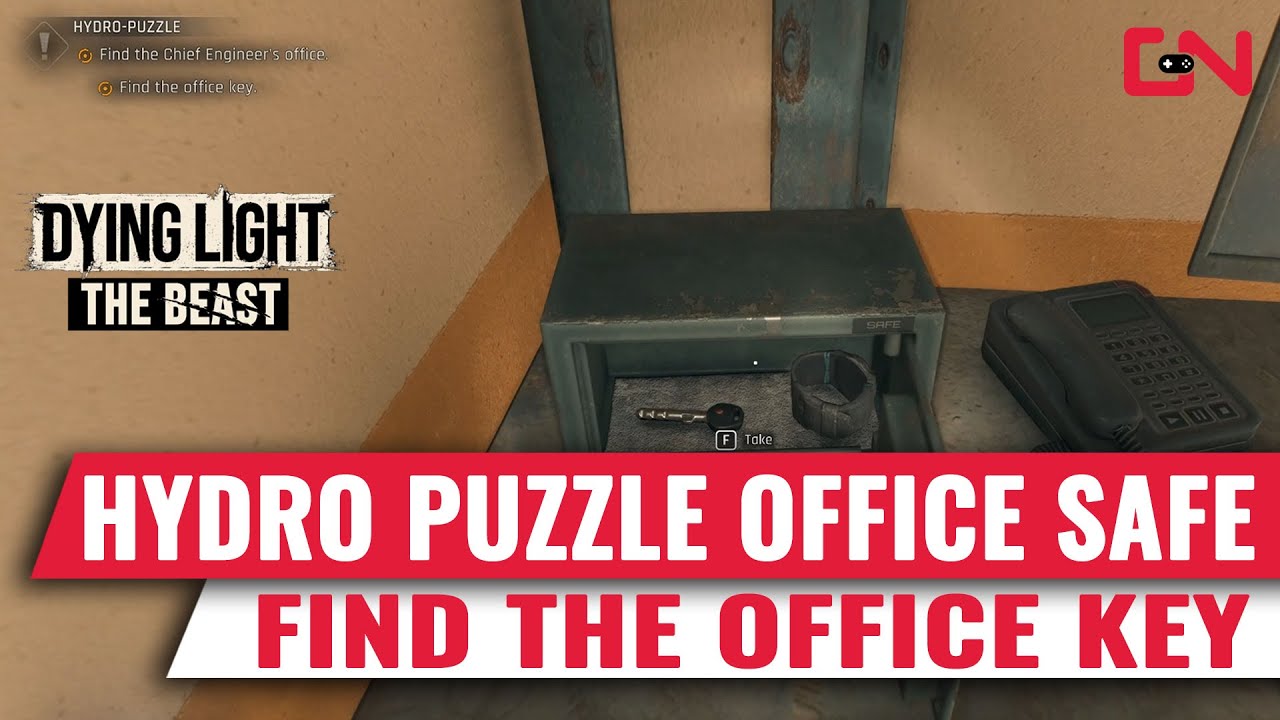Dying Light The Beast - Hydro Puzzle Safe - Find the office key