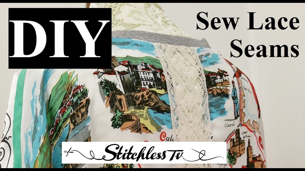 How to sew lace seams YouTube