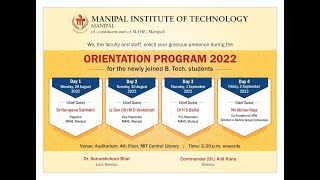 MIT Orientation Program 2022 – Day 3 - 1st   September,2022