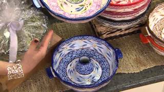 Temp-tations Floral Lace Fluted Tube Pan w/Serving Tray with Leah Williams