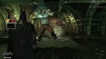 Batman: Arkham Asylum Walkthrough Part 45 - Killer Croc Boss Fight
