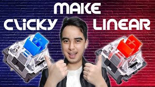 How To Make A Clicky Switch Linear - No Switch Opener (2022)