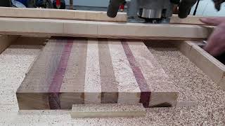 Flattening a cutting board with a router #2
