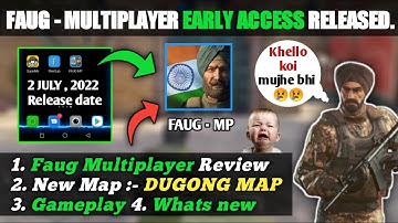 Faug - Multiplayer Early access released with updates | Faug game #faugmultiplayer #fauggameplay