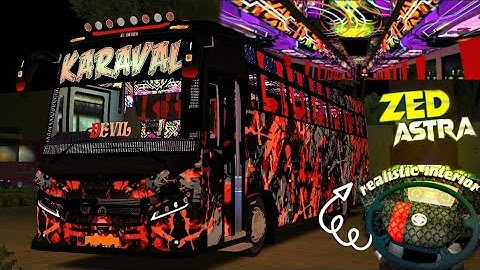 KARAVAL NEW ZEDASTRA BS6 BELLY DICKY MOD | BUS SIMULATOR INDONESIA |GAMEPLAY | ZN GAMING