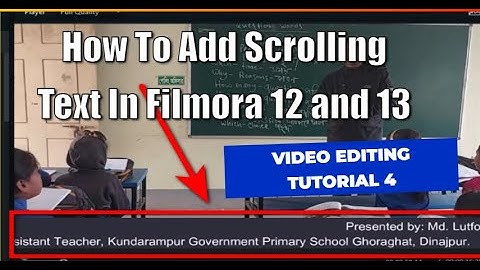 Unlocking Creativity: How To Add Scrolling Text In Filmora 12 and 13