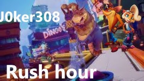 Crash Bandicoot 4 - 100% Walkthrough - Rush Hour - All boxes all gems