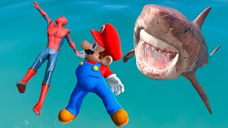 Gta 5 Spiderman Vs Mario Epic Ragdolls Ep.10 Euphoria Physics