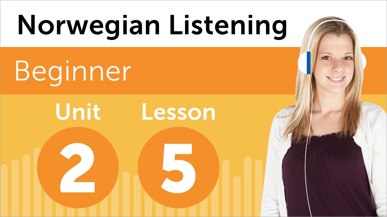 ⁣Norwegian Listening Practice - Ordering a Pizza in Norwegian