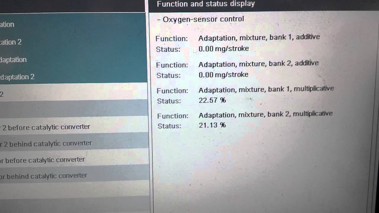 ash 335 mixture adaptation after reset YouTube