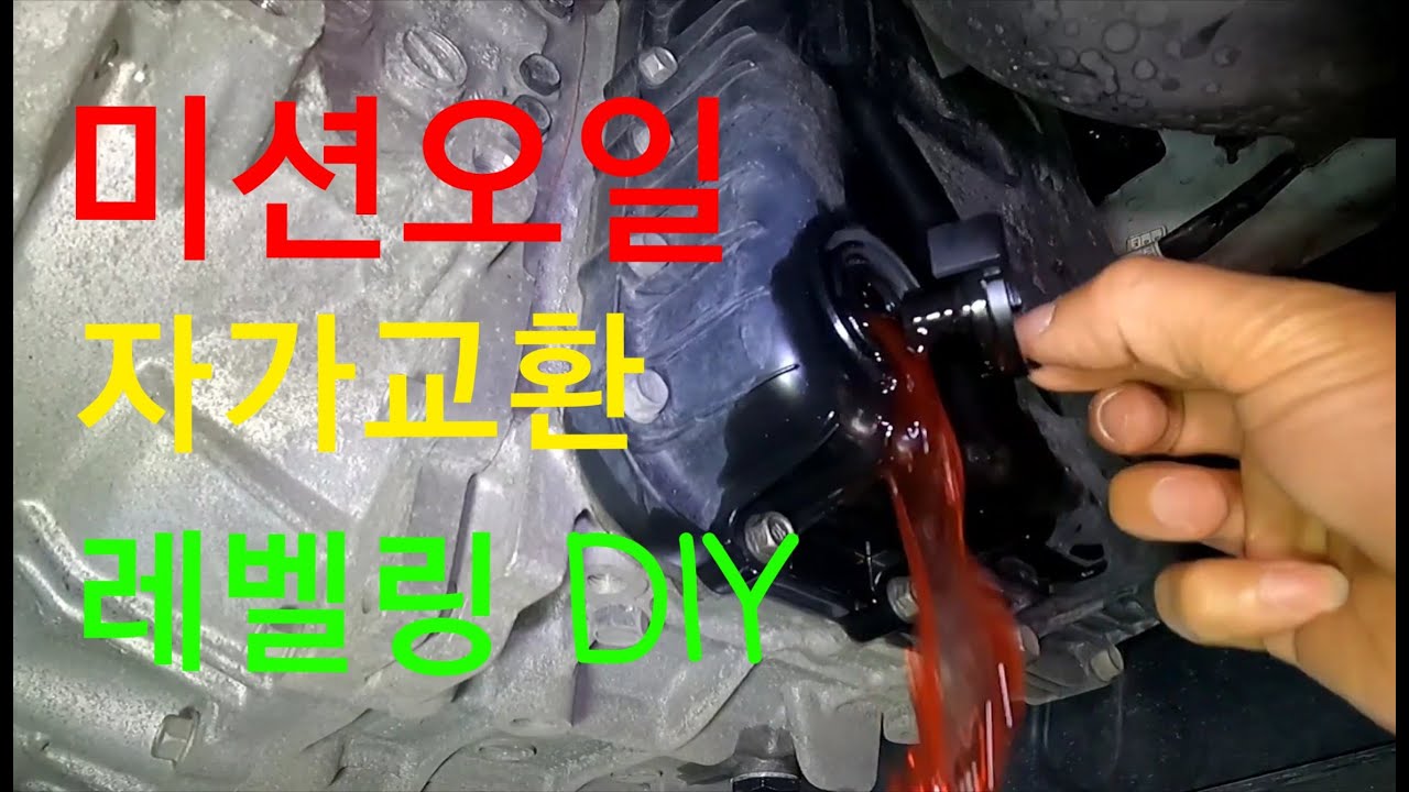 카니발 R엔진 미션오일 교환 DIY