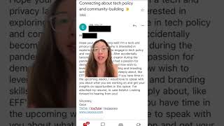 how to write a short email request for informational interview
