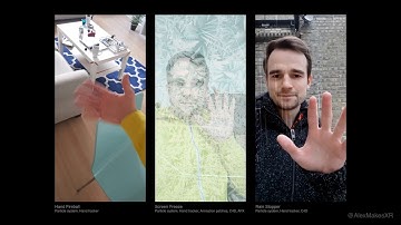 AR hand tracking experiments (Facebook AR Studio)