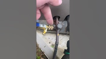 Faster Refrigerant Recovery? HVAC Schrader Valve Removal Tool #hvac #hvactech #shorts