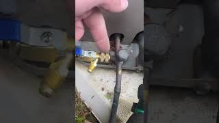 Faster Refrigerant Recovery? HVAC Schrader Valve Removal Tool #hvac #hvactech #shorts