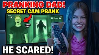 Hiding in Secret Room to Prank My Dad *Security Cameras*