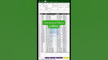 Interactive Filters with Excel #excel  #exceltricks #excelshortcuts #bytetech #excel #exceltricks