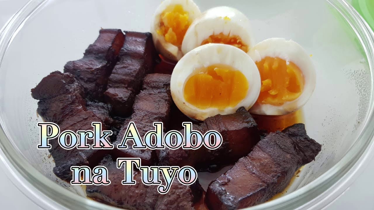 PORK ADOBO na TUYO ADOBO FILIPINO FAVORITE CLASSIC FILIPINO FOOD