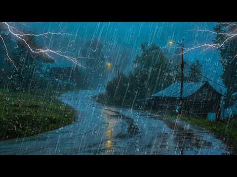 Sonido de Lluvia Relajante para Dormir - Lluvia y Truenos en Techo , Rain Sound for Sleeping #215