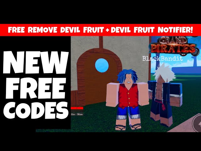 NEW* FREE CODES Grand Pirates gives Free Devil Fruit Notifier + Free Devil  Fruit Removal + MORE! 