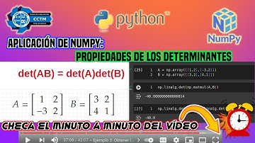 🐍+💡 Aplicación de Numpy: Comprobación de 10 propiedades de los determinantes | Python │¡Muy Básico!