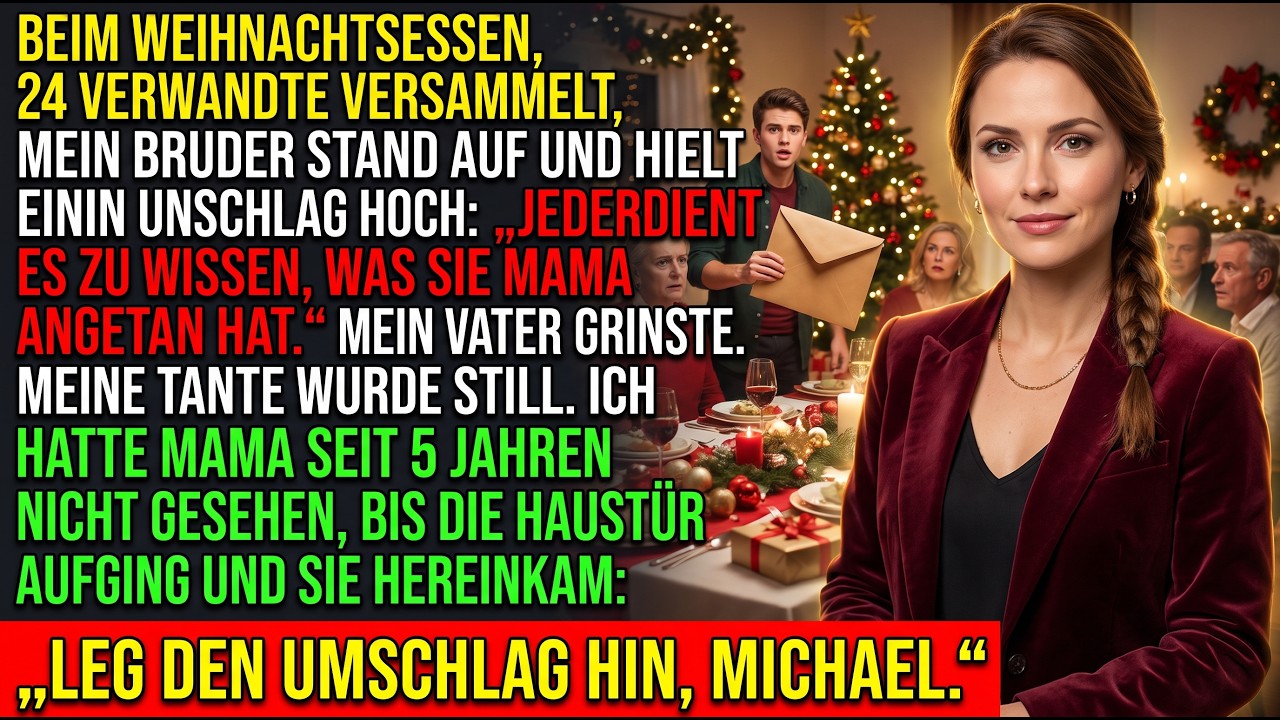 Auf dem Erntedankfest schlug mir meine eigene Schwester vor 25 Verwandten ins Gesicht – und meine Mutter sagte: „Entschuldige dich oder verschwinde.“ Mein Vater hielt mir schweigend die Tür auf,...