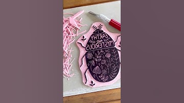 The slow creative process of block carving and printmaking ✨ www.HippieBabyCo.com