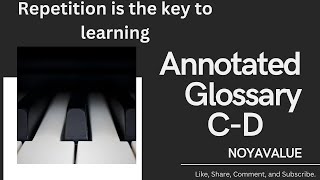 Annotated Glossary C-D