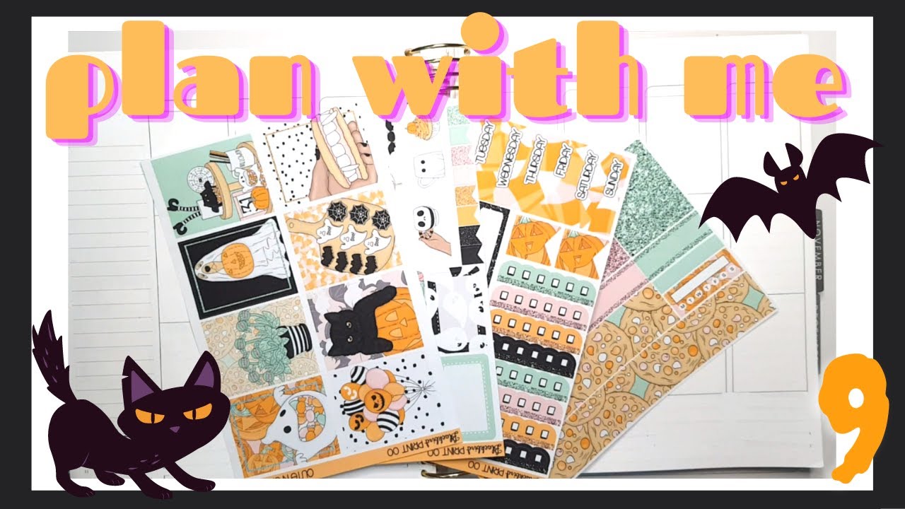 PLAN WITH ME // cute n creepy | BLACKBIRDPRINTCO 🕷🕸