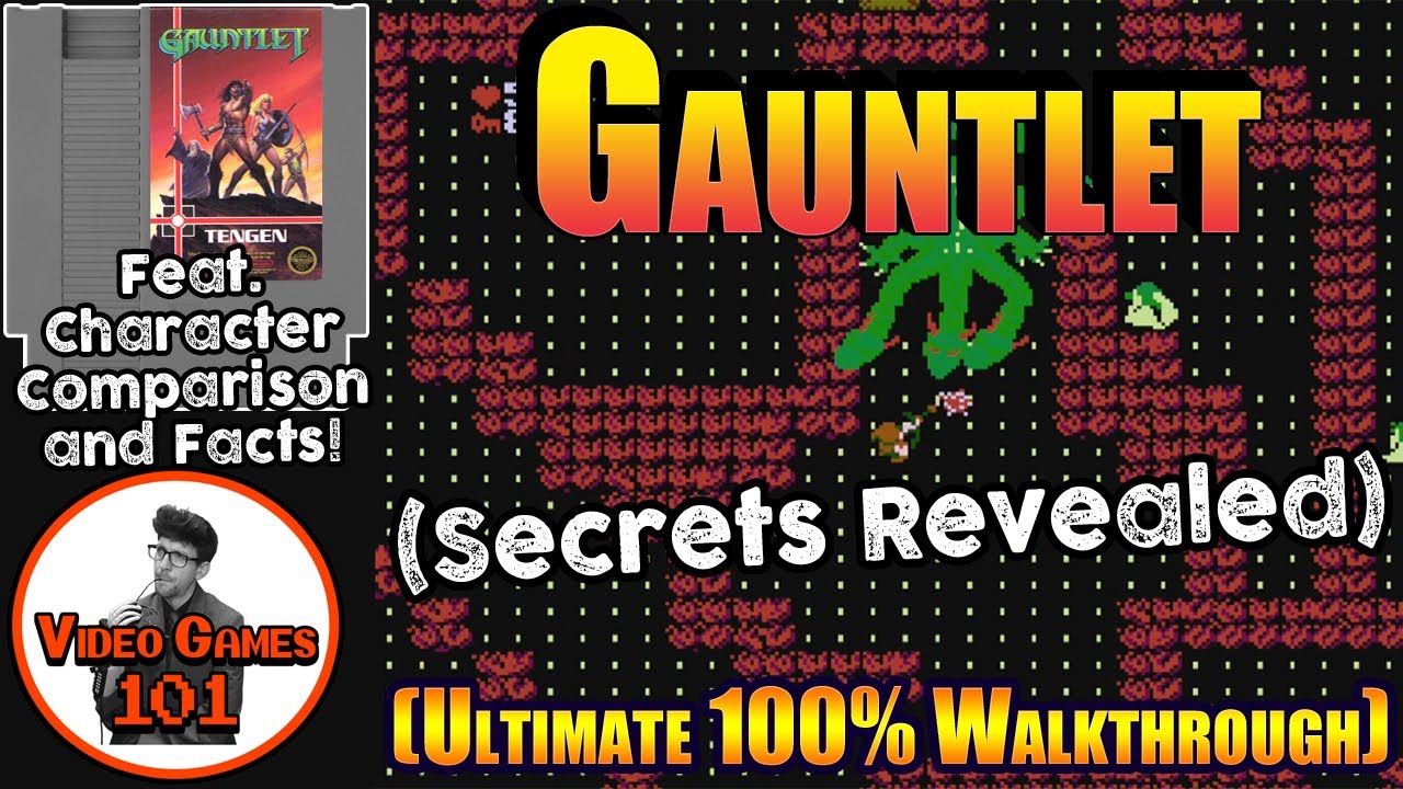 Gauntlet NES Walkthrough | 100% Guide w/Character Comparison | Video Games 101