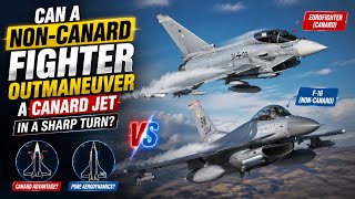 Can a Non-Canard Fighter Outmaneuver a Canard Jet in a Sharp Turn? | F-16 vs Eurofighter Explained