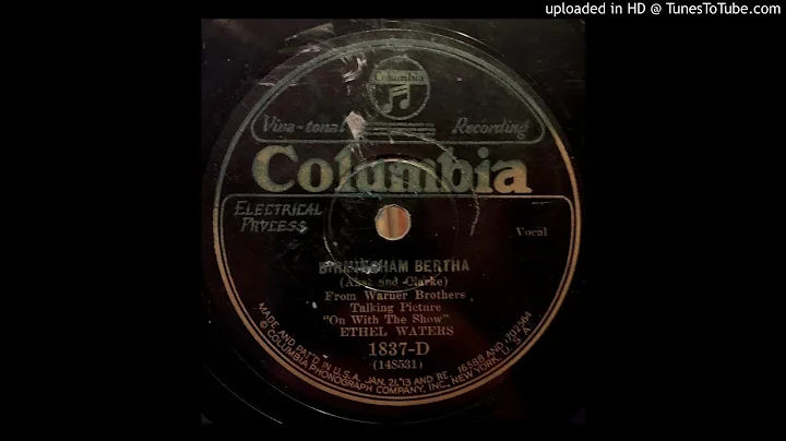 Ethel Waters  Birmingham Bertha (1929)