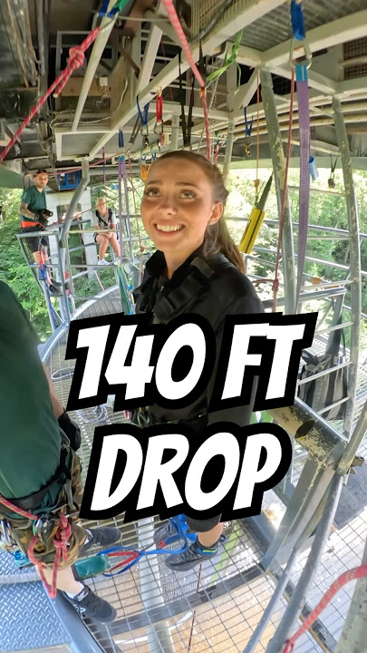 Olivia CRUSHED the #bungeejump #highlandfling #thingstodo #scotlandtravel #shorts