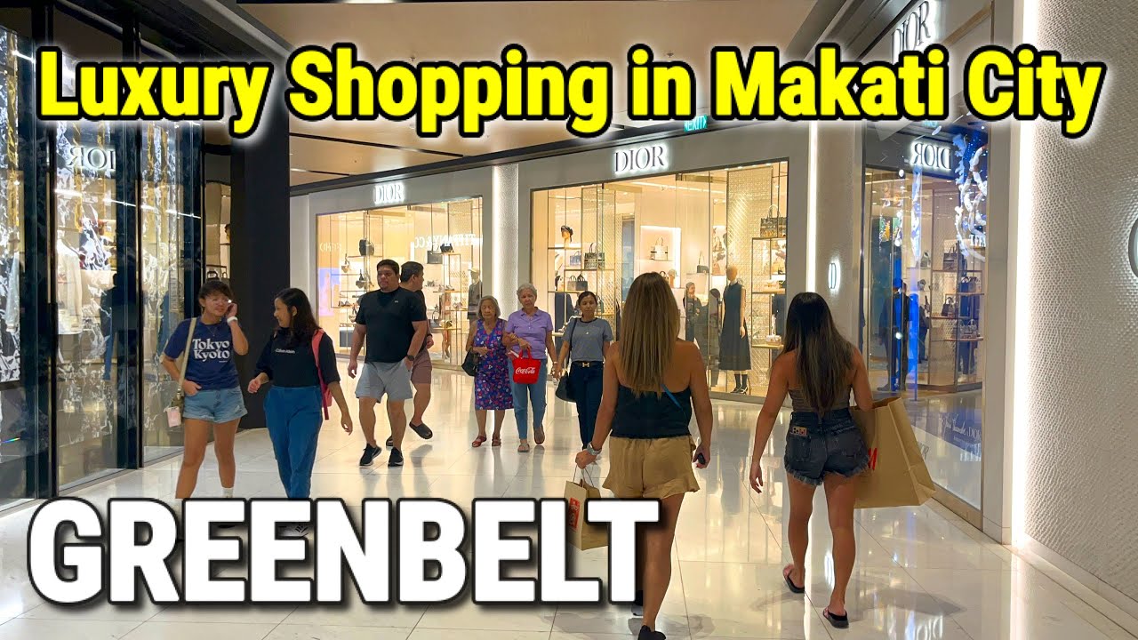 Luxury Shopping in MAKATI CITY  Night Walking at GREENBELT MALLS