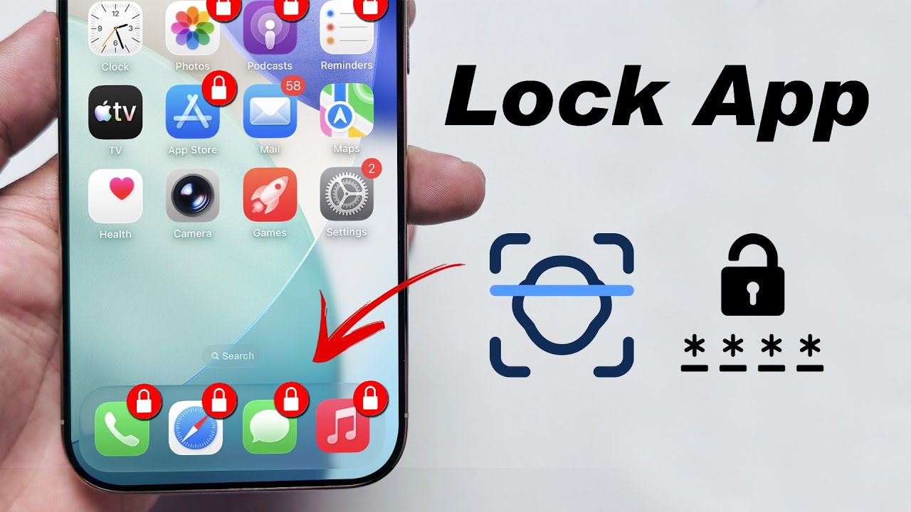 How To Lock ANY App With Face ID / Passcode On iPhone - YouTube