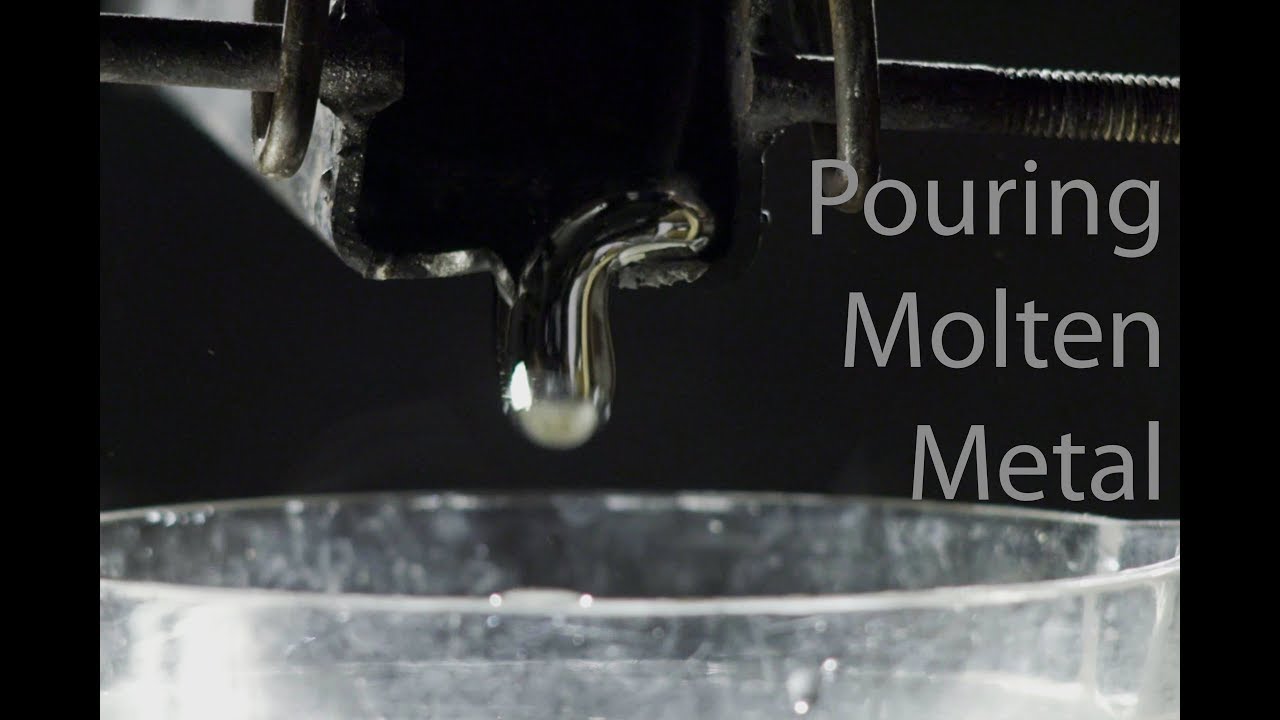 Pouring Molten Aluminium into Water Slow Motion YouTube