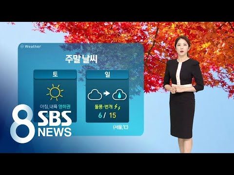 중부지방 곳곳 '영하권'…일요일 밤부터 전국 비 / SBS