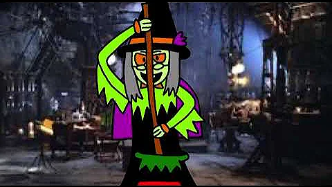 Witch with stirring cauldron - Costco 2019