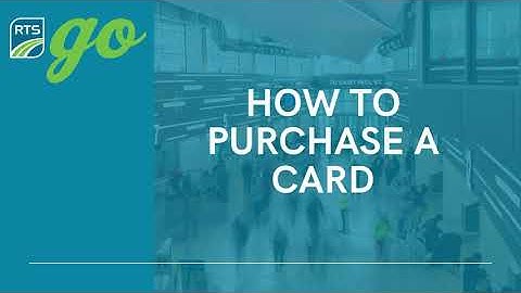 RTS Go card: How to purchase a card at a TVM