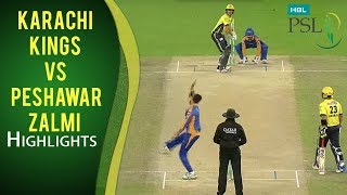 PSL 2017 Playoff 3: Karachi Kings vs. Peshawar Zalmi Highlights