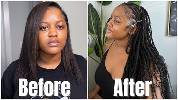 How To Install Loc Extensions :: Starter Locs :: Very Detailed | 2nd Loc Journey