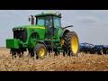 JOHN DEERE 8220 Tractor Disking for Spring Tillage