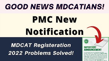 PMC New Big Notification! MDCAT 2022 Registration Fee date Extended | Mdcat 2022 latest updates