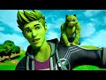 KIT BECOMES MINI BEAST BOY FROM TEEN TITANS.... ( Fortnite )