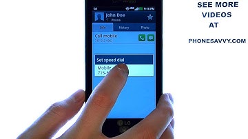 How Do I Assign A Speed Dial Contact On My LG Spectrum?