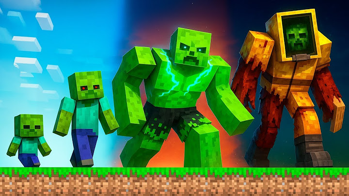 😱อัพเกรด "Zombie" จากระดับ 1 ถึง 1,000,000...!!! ใน มายคราฟ