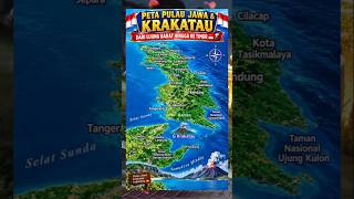 Map of Java island and Krakatoa Map of Java island and Krakatoa