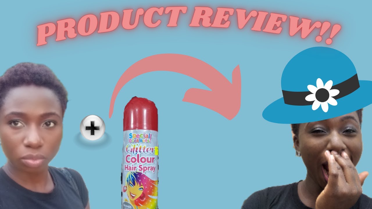 TRYING THE GLITTER COLOR HAIR SPRAY FOR THE FIRST TIME!!! YouTube