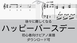 ドレミ付きあり無料楽譜 童謡 ハッピーバースデー 難易度別5楽譜 ピアノ塾