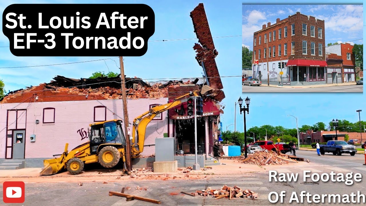Driving Through St. Louis After EF-3 Tornado (Shocking Look At The ...